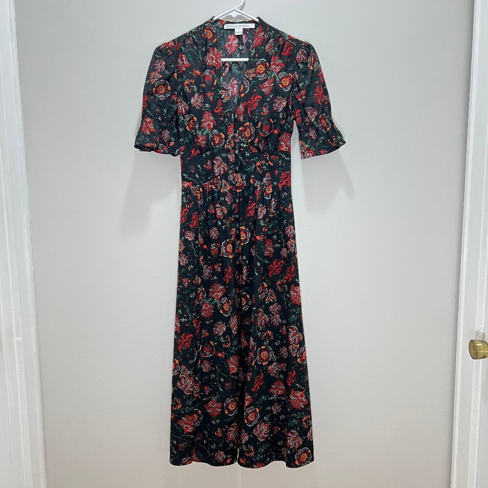 DVF Diane Von Furstenberg Nora Punk Flower Dress Size 2